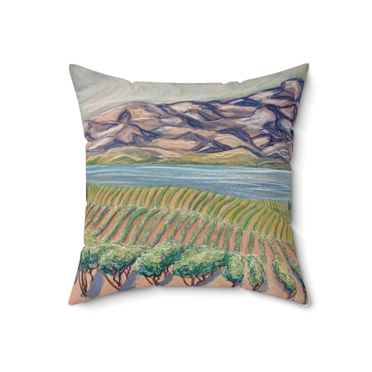 Vinyard en Chelan - Square  Pillow Case