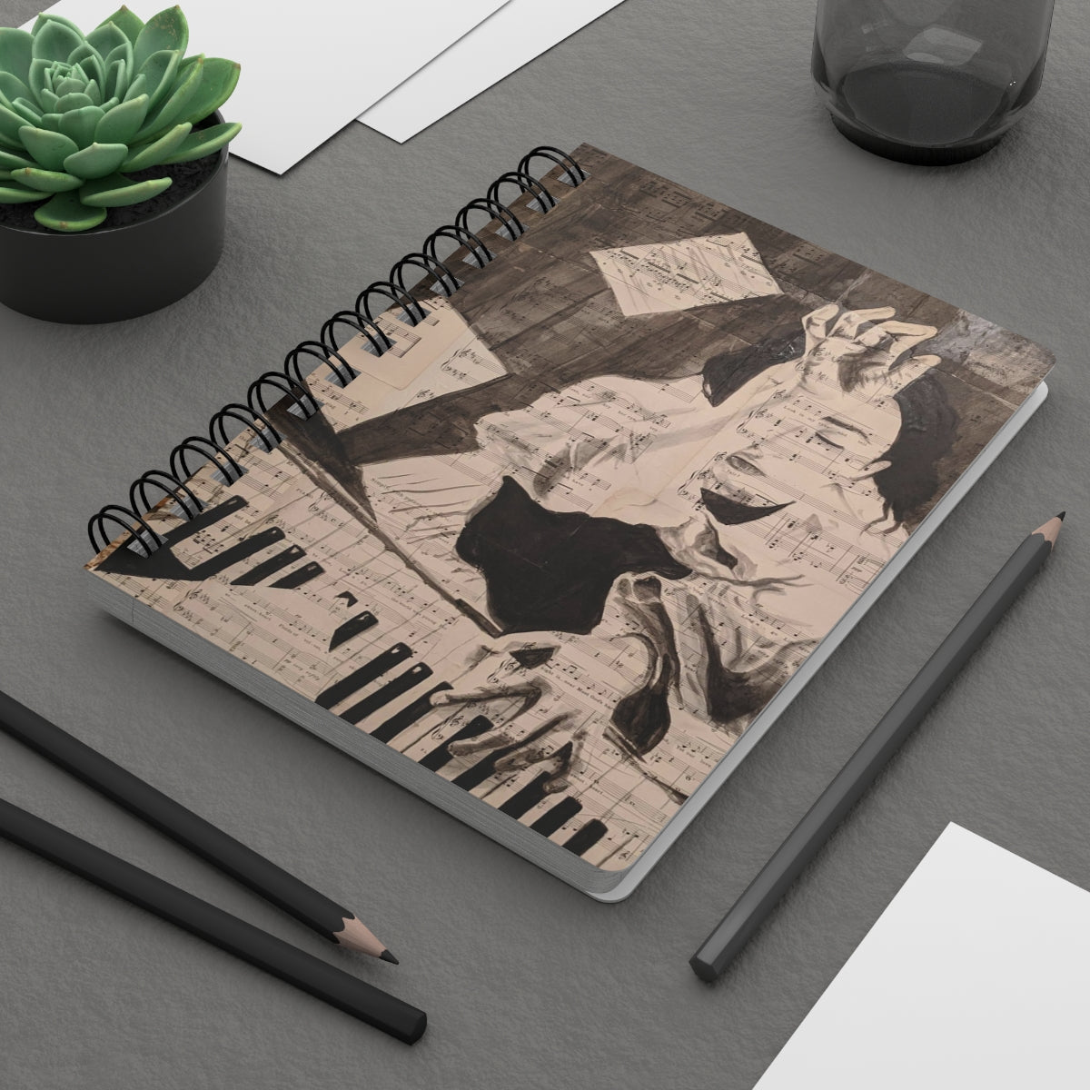 Piano Girl | Spiral Bound Journal