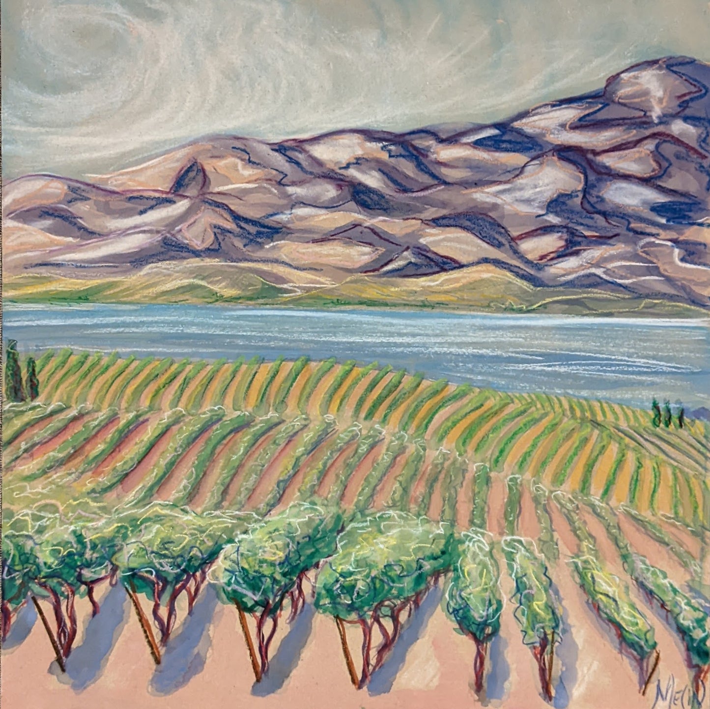 Vinyards Chelan - Original. SOLD