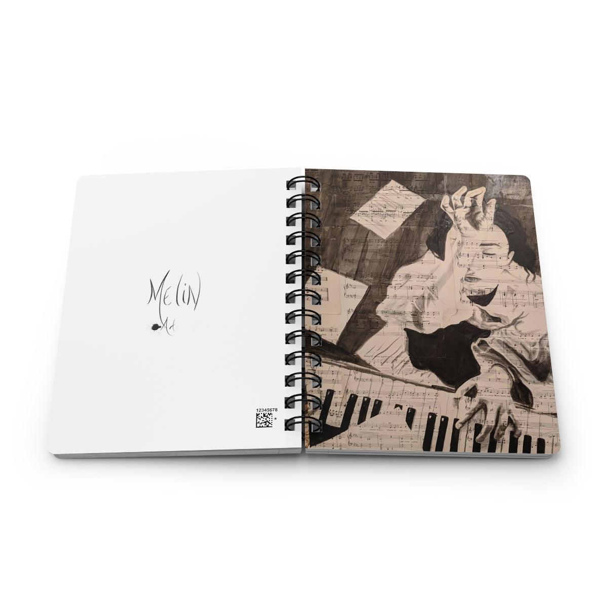 Piano Girl | Spiral Bound Journal