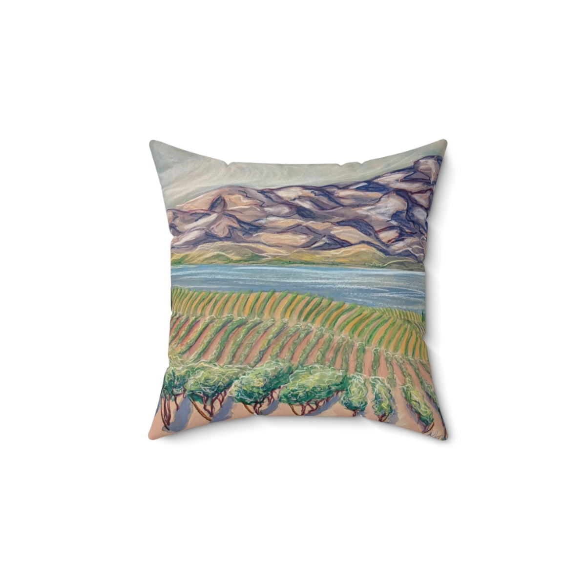 Vinyard en Chelan - Square  Pillow Case