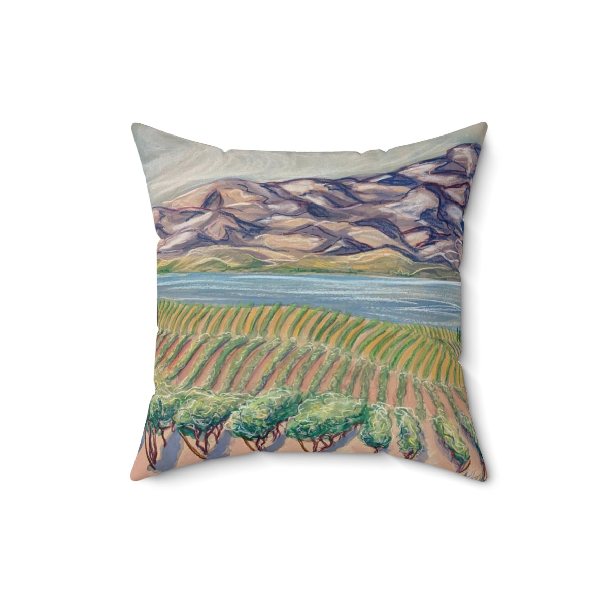 Vinyard en Chelan - Square  Pillow Case